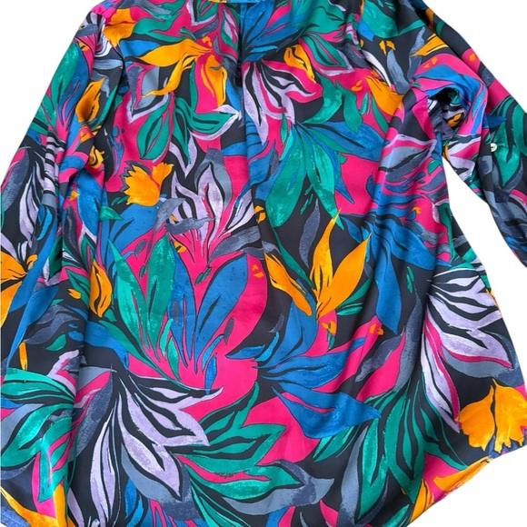 Haver + Blair Button Down Blouse Multicolor M - Picture 3 of 7